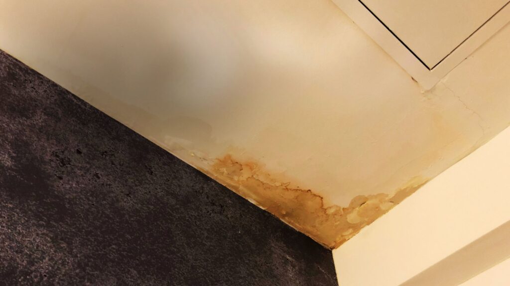 How to fix a leaking roof and stains